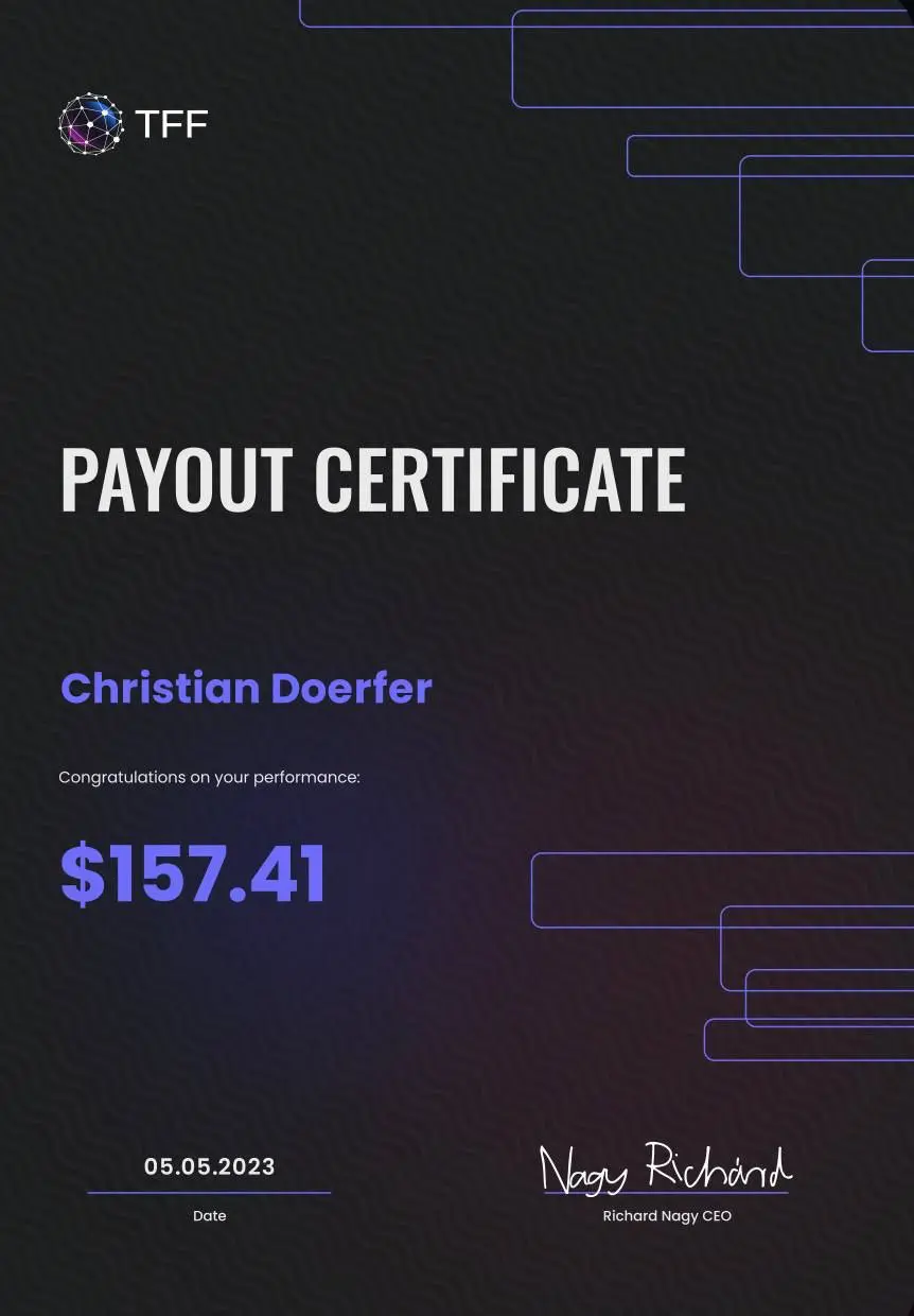 ELALIHOLDING Nachweis – DöRfer Payout 2